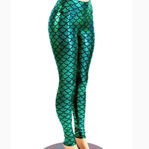 Green Mermaid Leggings